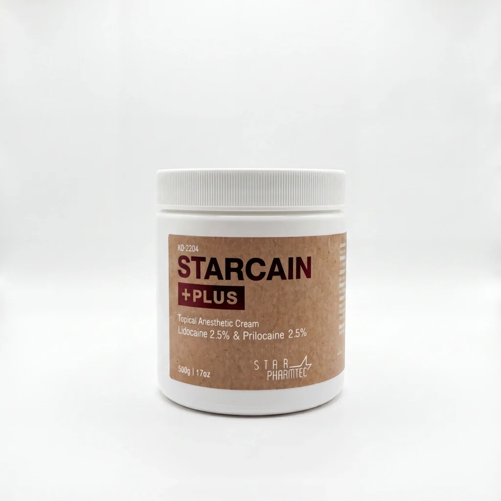 Starcain Plus koreanische Betäubungscreme 500 g mit Lidocain 2,5 % und Prilocain 2,5 %