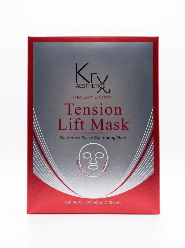 KRX Tension Lift Mask Holiday Edition, Packung mit zehn Tuchmasken à 30 ml